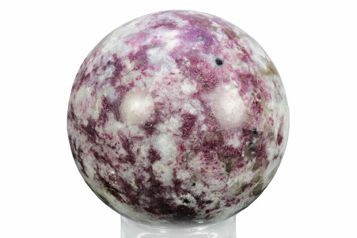 Polished Rubellite (Tourmaline) & Quartz Sphere - Madagascar #245742